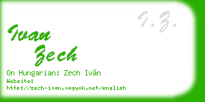 ivan zech business card